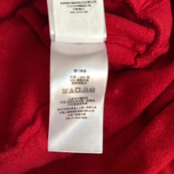 POLO RALPH LAUREN‎ Red Bear Fleece Dress Girl Size L XL Winter Drawstring Beret - Picture 7 of 8